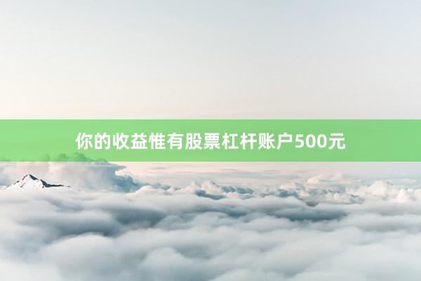 你的收益惟有股票杠杆账户500元
